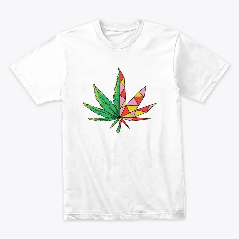 Geometric Hemp Leaf